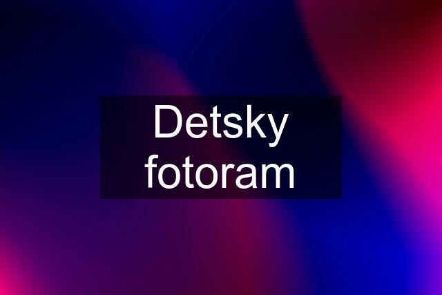 Detsky fotoram