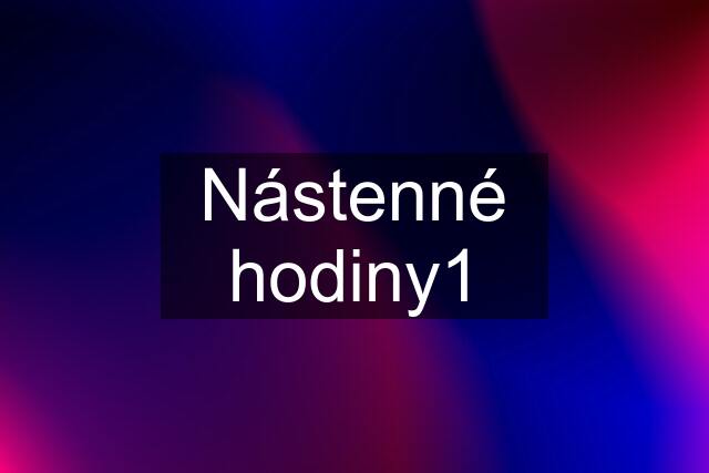 Nástenné hodiny1