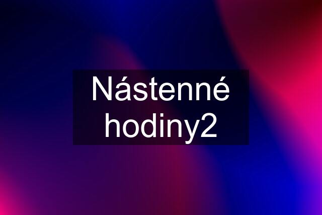 Nástenné hodiny2