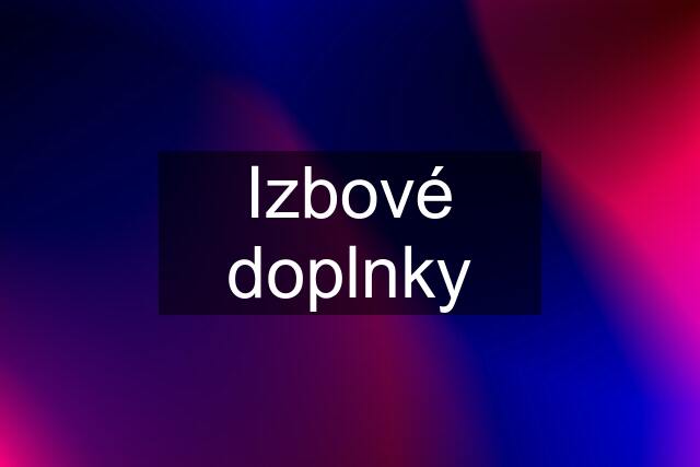 Izbové doplnky