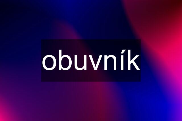 obuvník