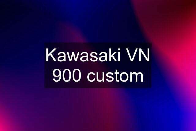 Kawasaki VN 900 custom