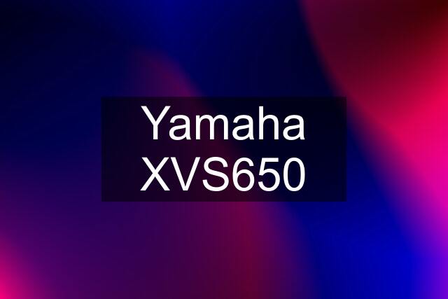 Yamaha XVS650