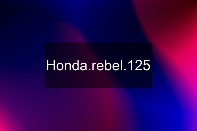 Honda.rebel.125