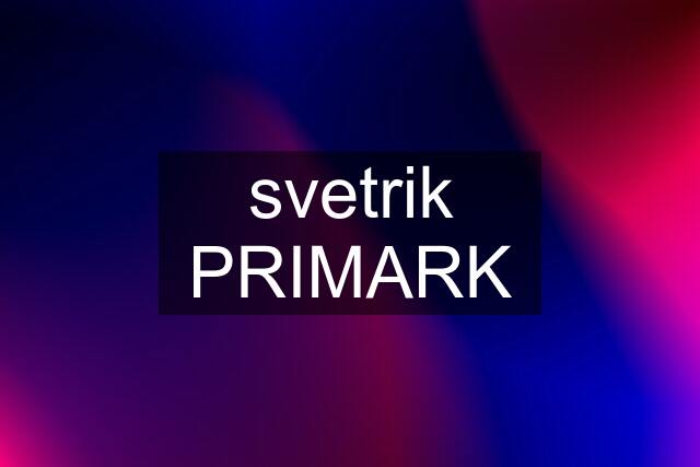 svetrik PRIMARK