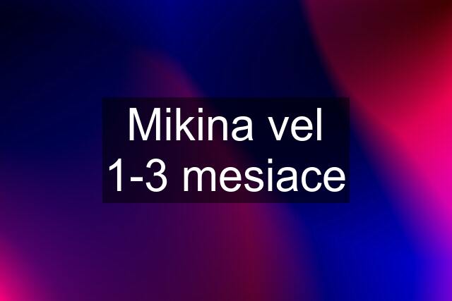 Mikina vel 1-3 mesiace