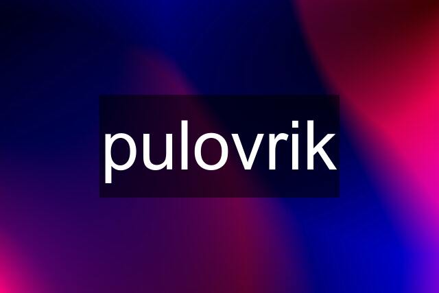 pulovrik