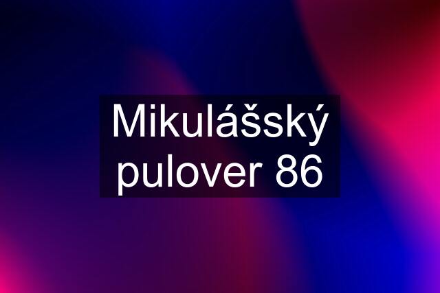 Mikulášský pulover 86