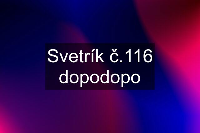 Svetrík č.116 dopodopo