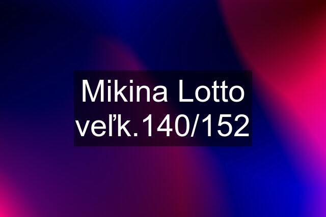 Mikina Lotto veľk.140/152