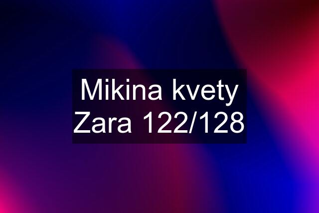 Mikina kvety Zara 122/128