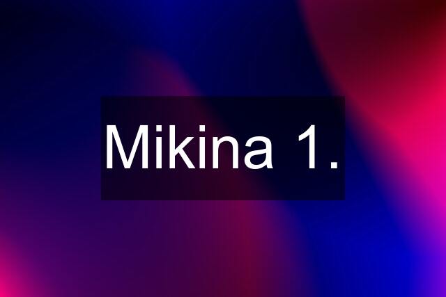 Mikina 1.