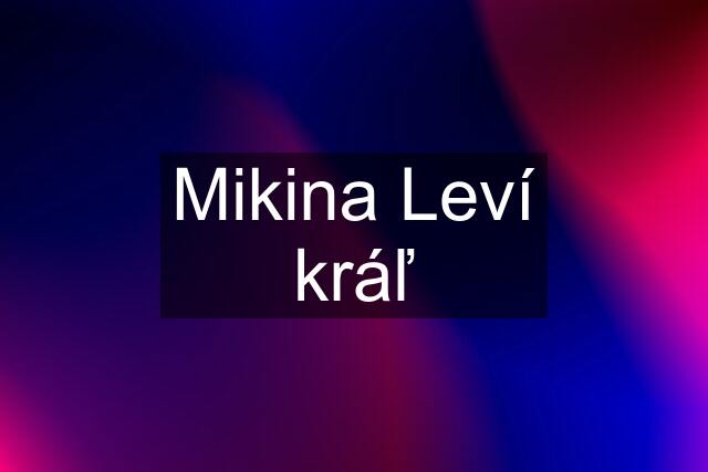 Mikina Leví kráľ