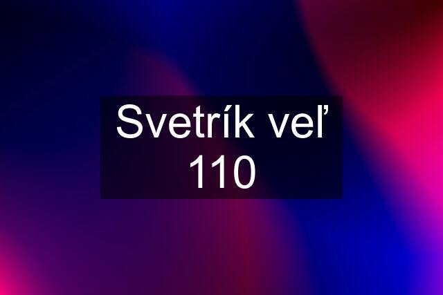 Svetrík veľ 110