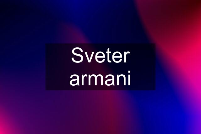 Sveter armani