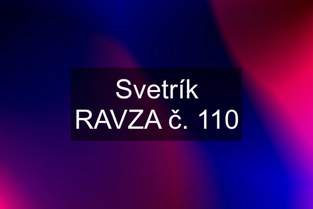 Svetrík RAVZA č. 110