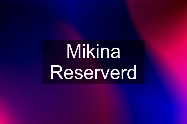 Mikina Reserverd