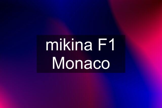 mikina F1 Monaco