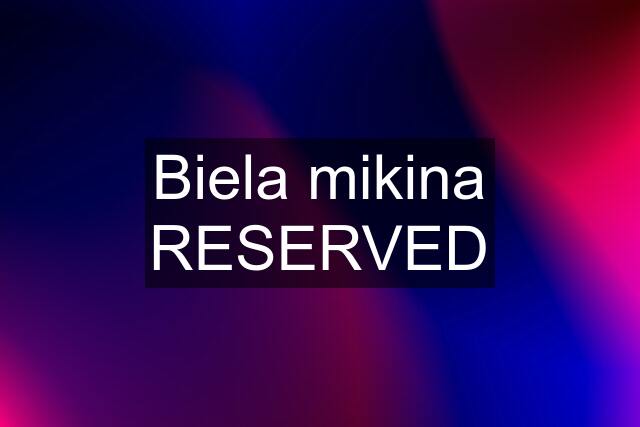 Biela mikina RESERVED