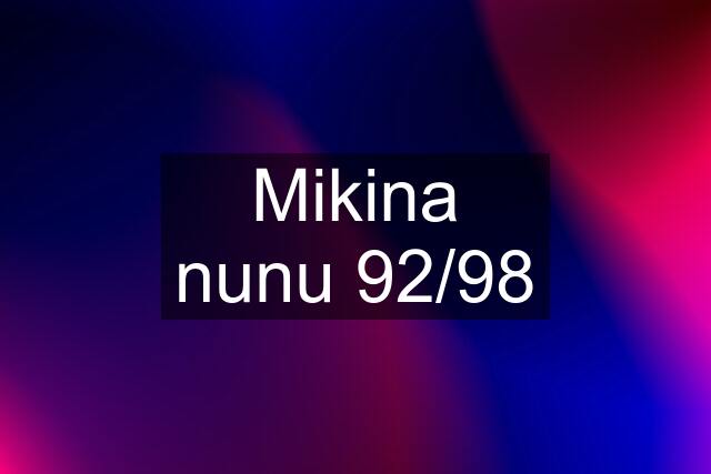 Mikina nunu 92/98