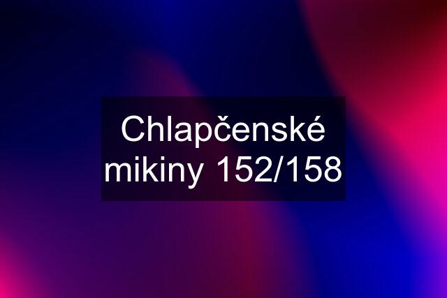 Chlapčenské mikiny 152/158