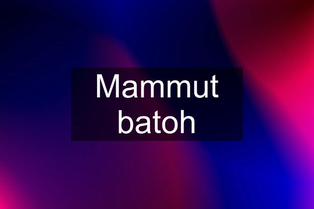 Mammut batoh