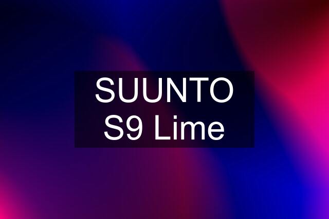 SUUNTO S9 Lime