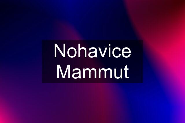 Nohavice Mammut