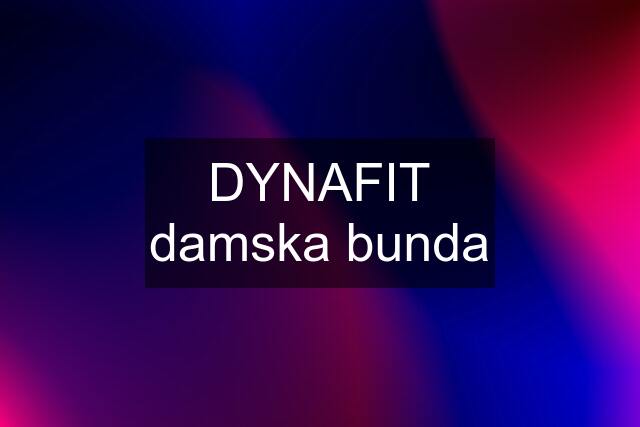 DYNAFIT damska bunda