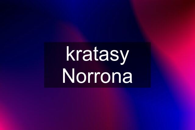 kratasy Norrona