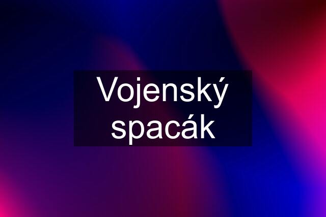 Vojenský spacák