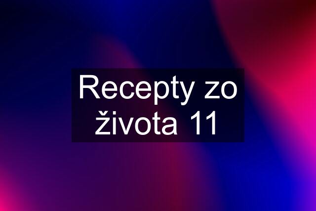 Recepty zo života 11