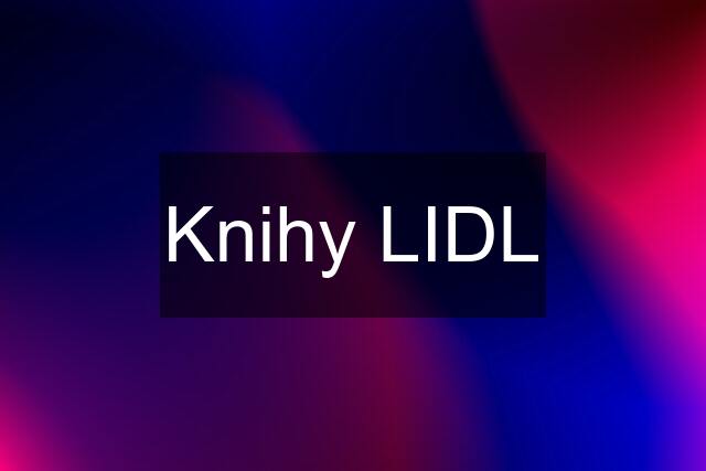 Knihy LIDL