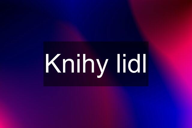 Knihy lidl