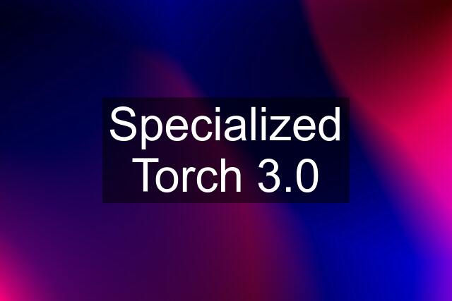 Specialized Torch 3.0