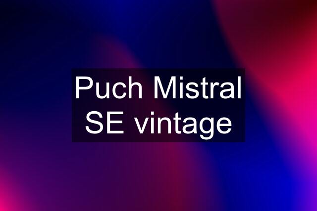 Puch Mistral SE vintage