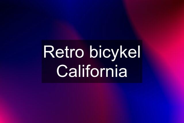 Retro bicykel California