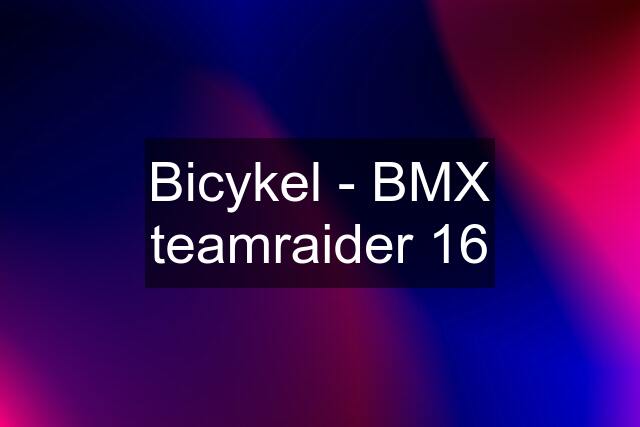 Bicykel - BMX teamraider 16