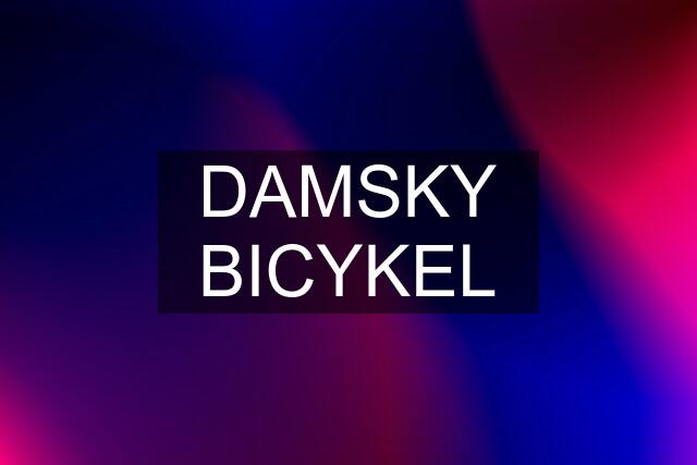 DAMSKY BICYKEL