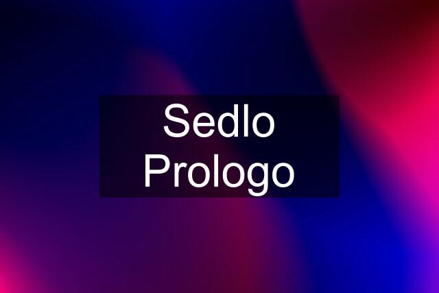 Sedlo Prologo