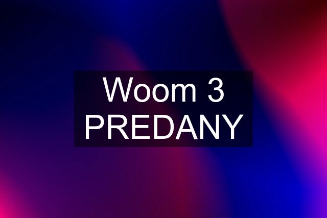 Woom 3 PREDANY