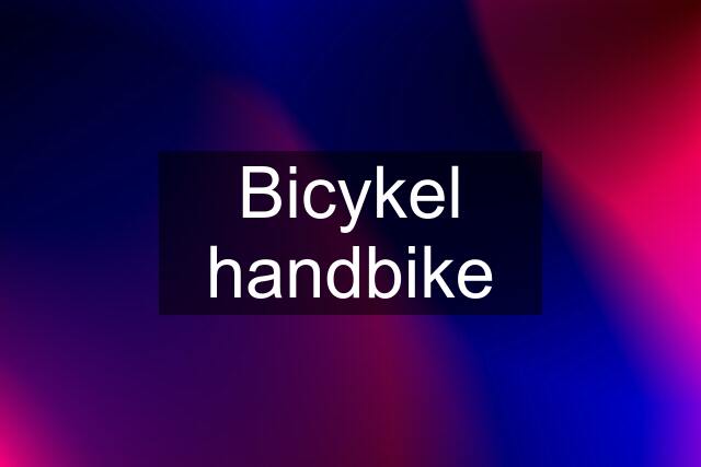 Bicykel handbike