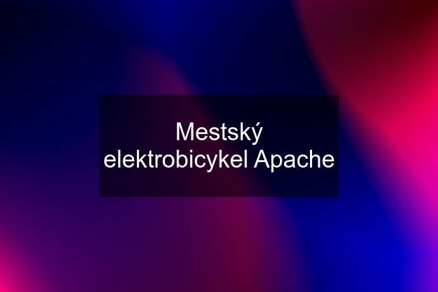 Mestský elektrobicykel Apache