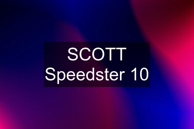 SCOTT Speedster 10