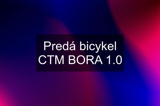 Predá bicykel CTM BORA 1.0