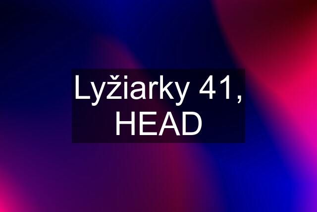 Lyžiarky 41, HEAD