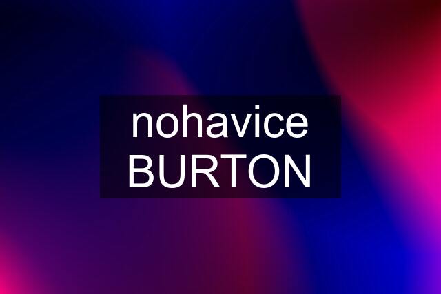 nohavice BURTON