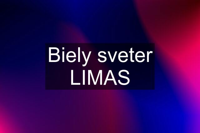 Biely sveter LIMAS