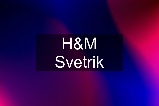 H&M Svetrik