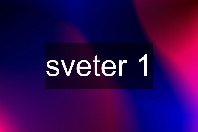 sveter 1